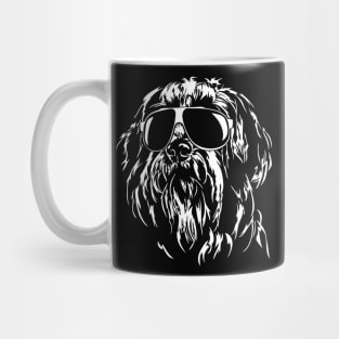 Funny Proud Bearded Collie sunglasses cool dog Mug